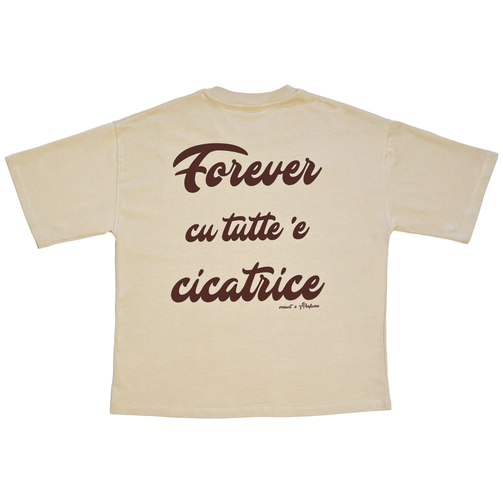 O' PRIMMO AMMORE - Boxy Tee Sand