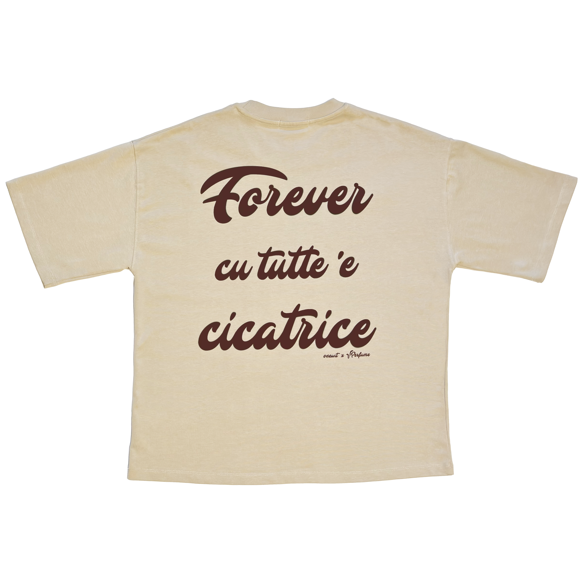 O' PRIMMO AMMORE - Boxy Tee Sand