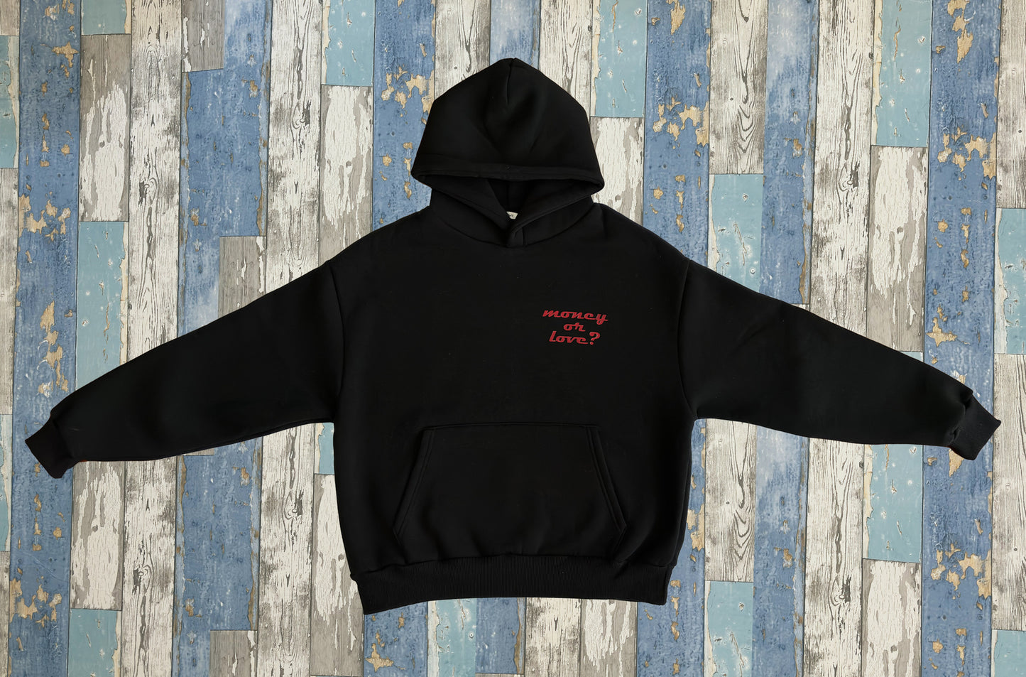 MONEY OR LOVE? - Boxy Fit Hoodie